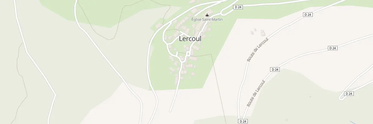 Plan du 52 Le Village à Lercoul