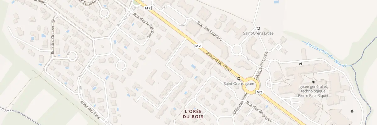 Plan du 3 All de Tardieu à Saint-Orens-de-Gameville