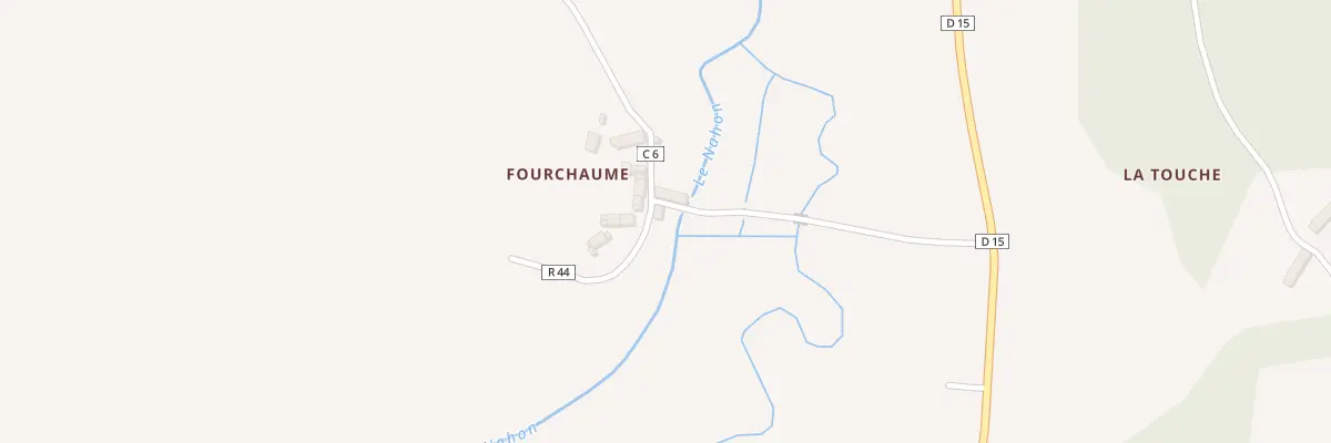 Plan du 2 Fourchaume à Veuil