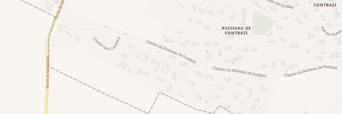 Plan du 91B Che du Ruisseau de Fontbazi à Donneville