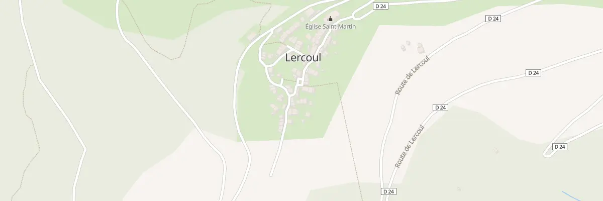 Plan du 12 Le Village à Lercoul