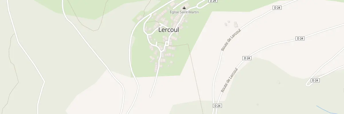 Plan du 11 Le Village à Lercoul