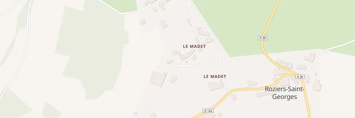 Plan du 5022 Le Madet à Roziers-Saint-Georges