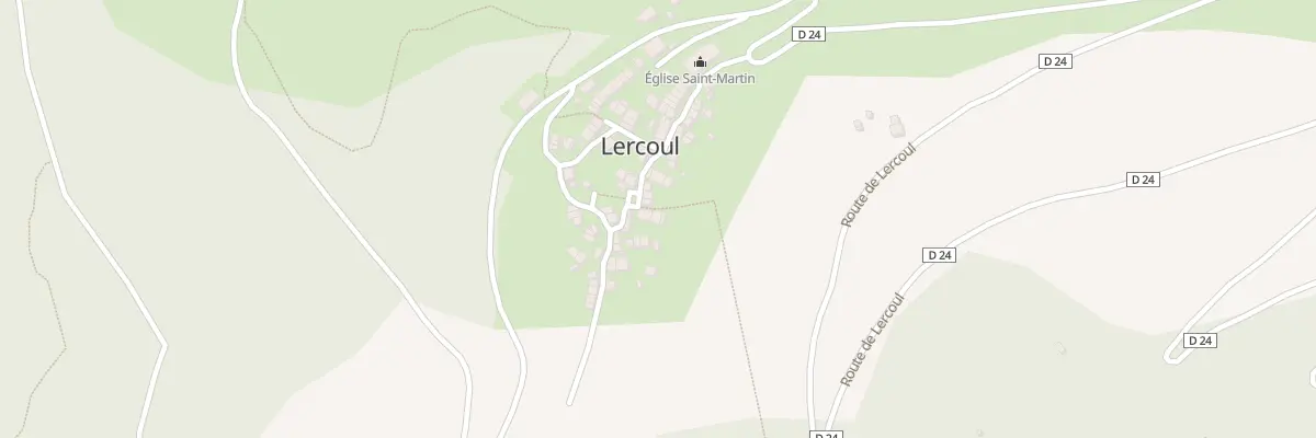 Plan du 15 Le Village à Lercoul