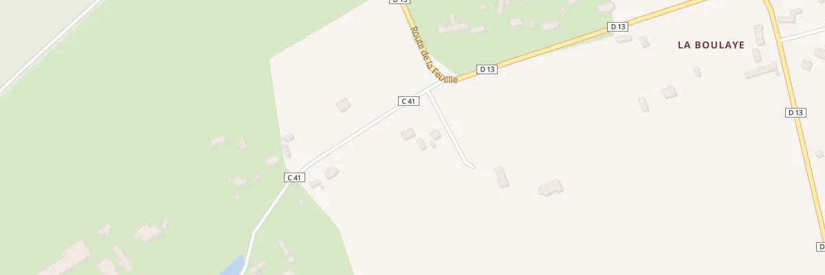 Plan du 4 Rte des Anglees à Fleury-la-Forêt