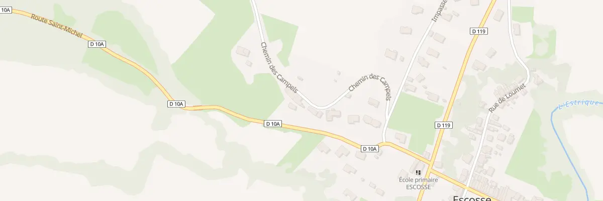 Plan du 3 Che de Campels à Escosse