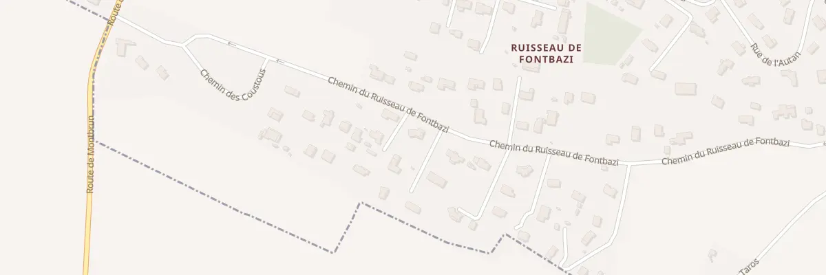 Plan du 85B Che du Ruisseau de Fontbazi à Donneville
