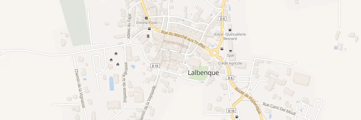 Plan du 55 Rue du Paradis à Lalbenque