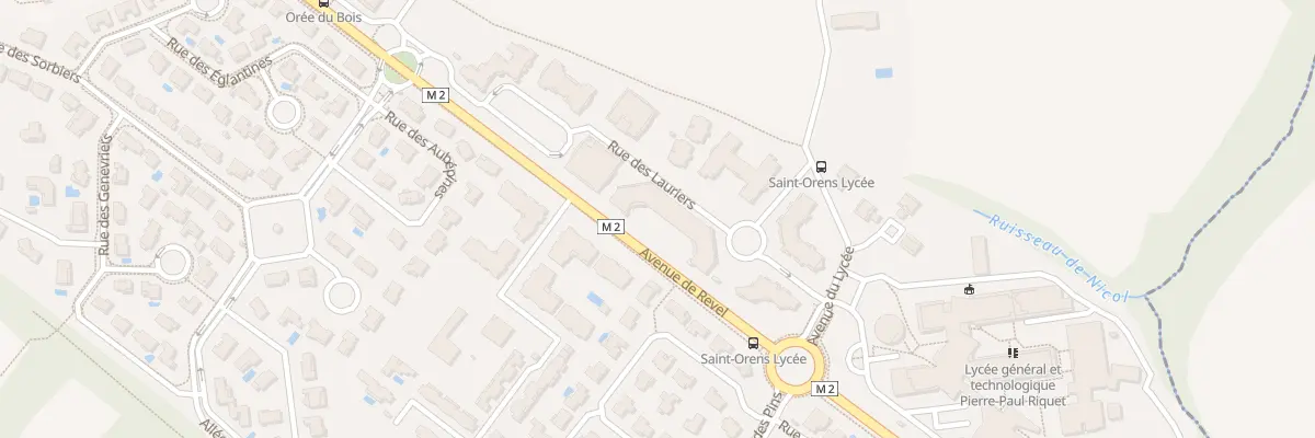 Plan du 8 Rue des Lauriers à Saint-Orens-de-Gameville