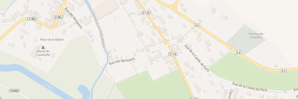 Plan du 27 Rue des Remparts à Coulombs