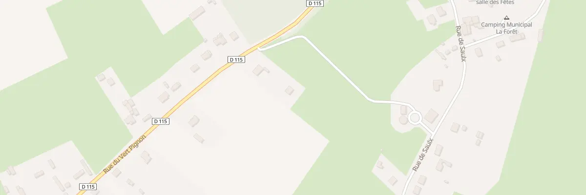 Plan du 6 Rue du Vert Pignon à Bazinval