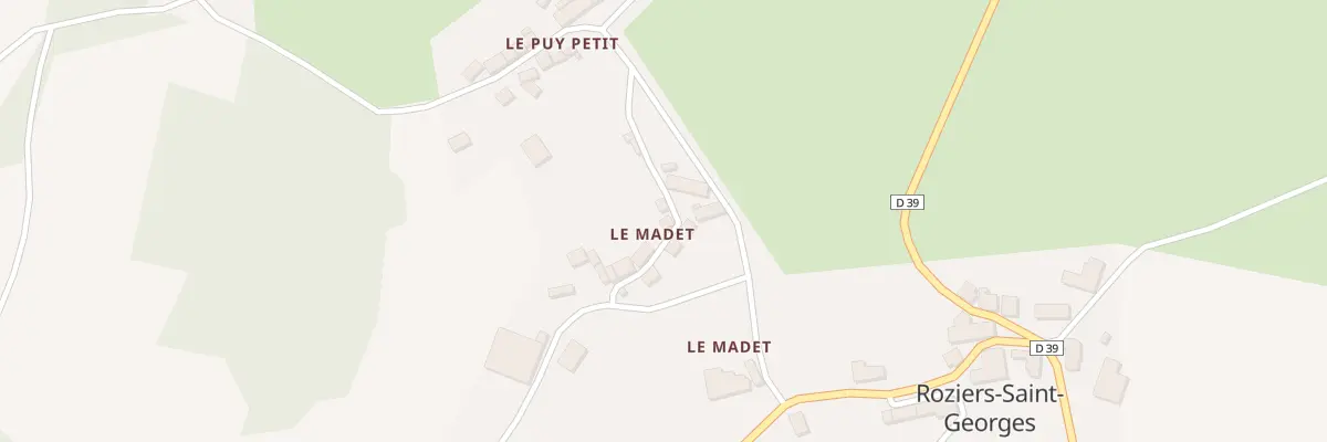 Plan du 5025 Le Madet à Roziers-Saint-Georges