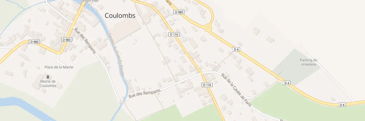 Plan du 34 Rue de Chandelles à Coulombs