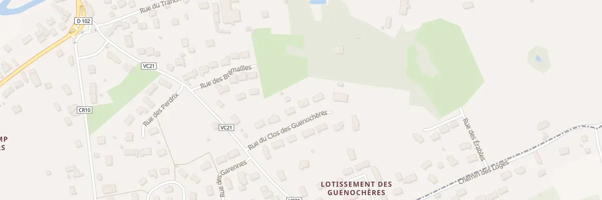 Plan du 8 Rue du Clos des Guénochères à Bracieux