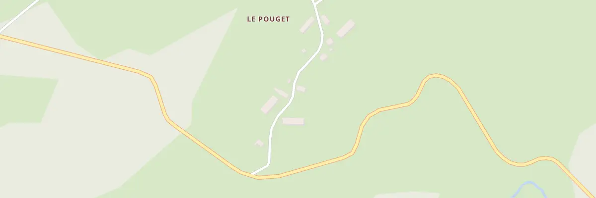 Plan du 5478 Le Pouget à Vigeois