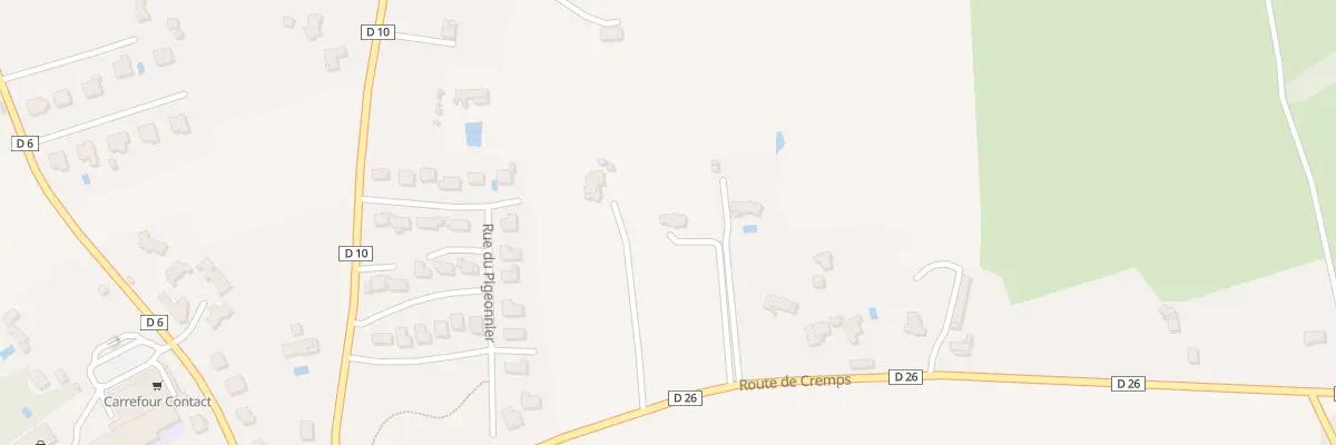 Plan du 333 Rte de Cremps à Lalbenque
