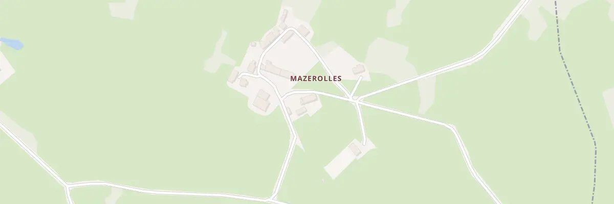 Plan du 1 Mazerolles à Bazelat