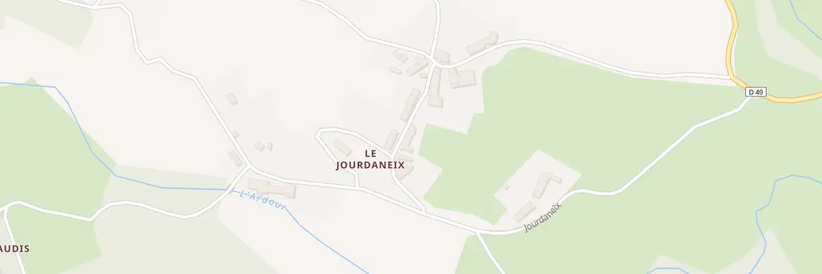 Plan du 10 Jourdaneix à Arrènes