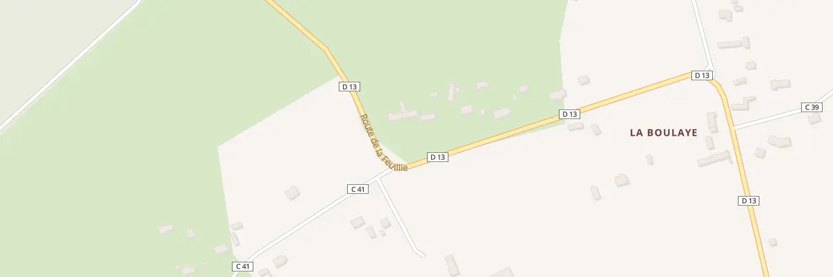 Plan du 21 Rte de la Feuillie à Fleury-la-Forêt