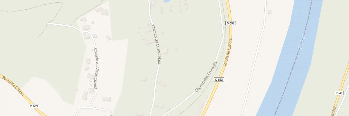 Plan du 5247 Les Graves et Le Cuzoul à Saint Géry-Vers