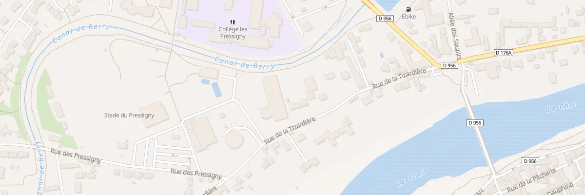 Plan du 22 Rue de la Tizardière à Selles-sur-Cher