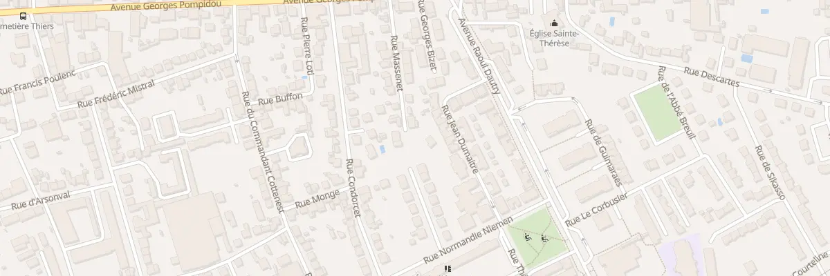 Plan du 29 Rue Massenet à Brive-la-Gaillarde