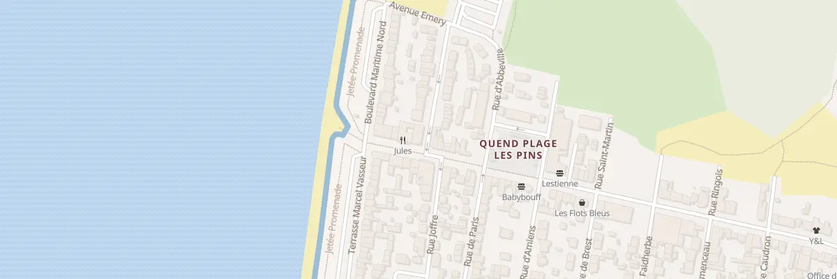 Plan du 9001 Rue de Boulogne à Quend