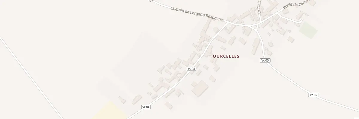 Plan du 17 Ourcelle à Josnes