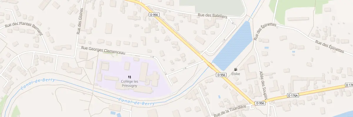Plan du 11 Rue du T P G Albert à Selles-sur-Cher