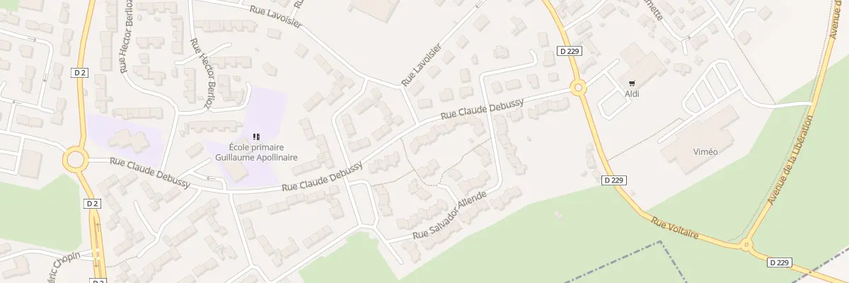 Plan du 34 Rue Claude Debussy à Friville-Escarbotin