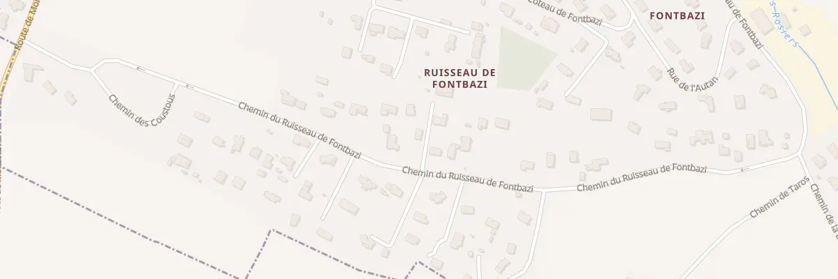 Plan du 78 Che du Ruisseau de Fontbazi à Donneville