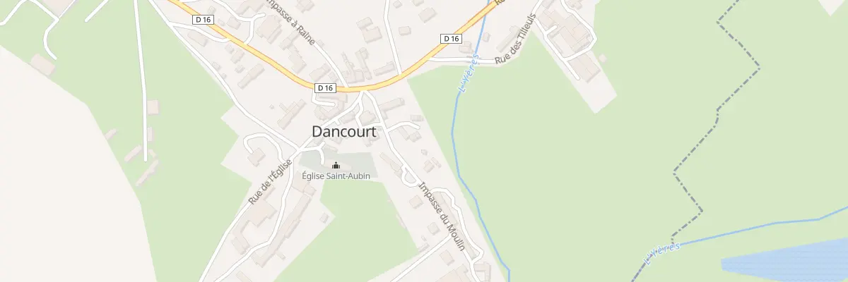 Plan du 30 Le Bourg à Dancourt