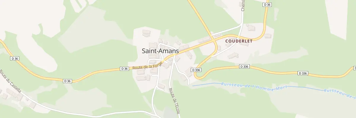 Plan du 24 Saint Amans Village à Bézac