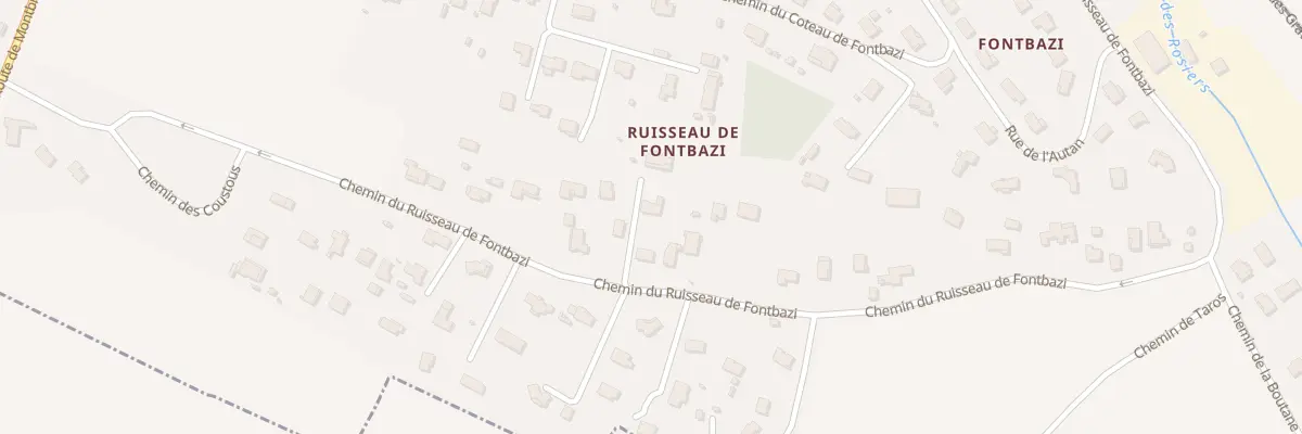 Plan du 76 Che du Ruisseau de Fontbazi à Donneville