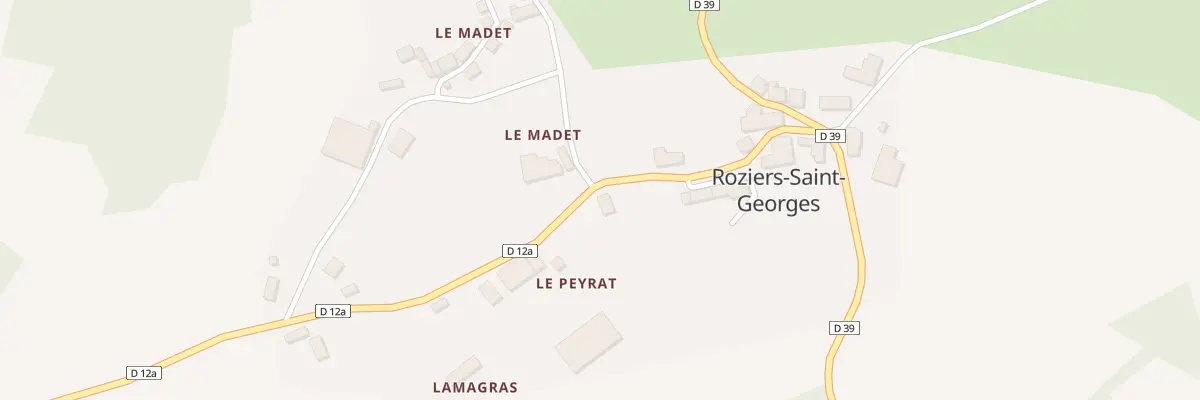 Plan du 5018 Le Peyrat à Roziers-Saint-Georges