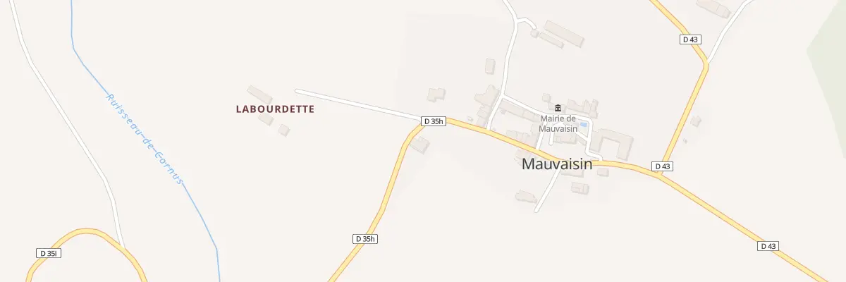 Plan du 68 Borde de Naout à Mauvaisin