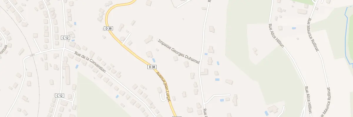 Plan du 9022 Rue Georges Duhamel à Brive-la-Gaillarde