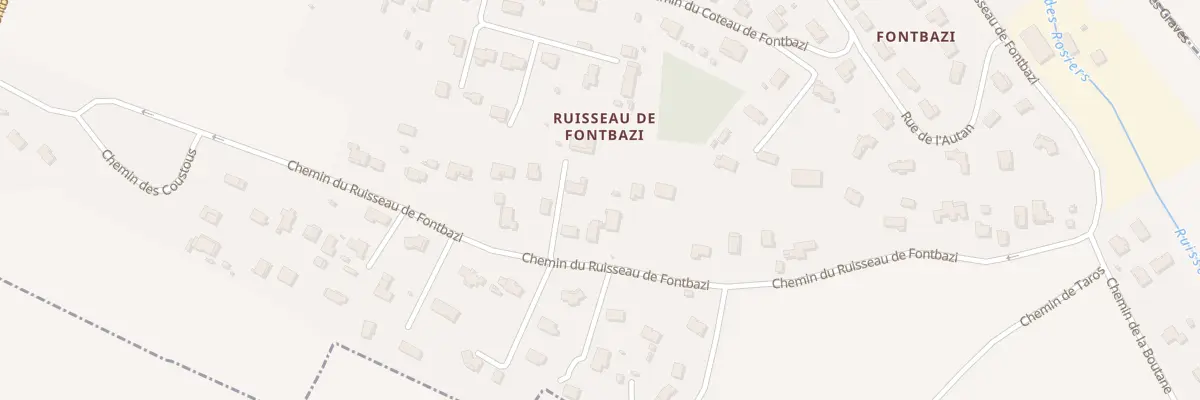 Plan du 74 Che du Ruisseau de Fontbazi à Donneville