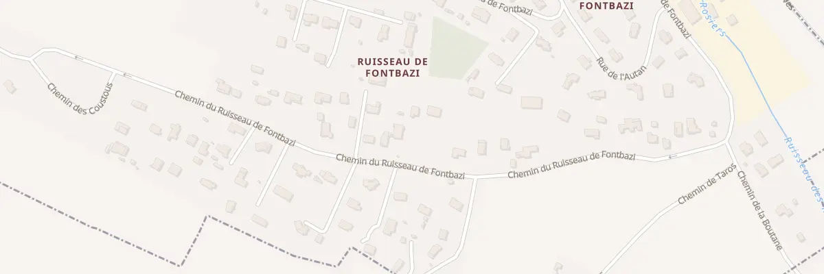 Plan du 70 Che du Ruisseau de Fontbazi à Donneville