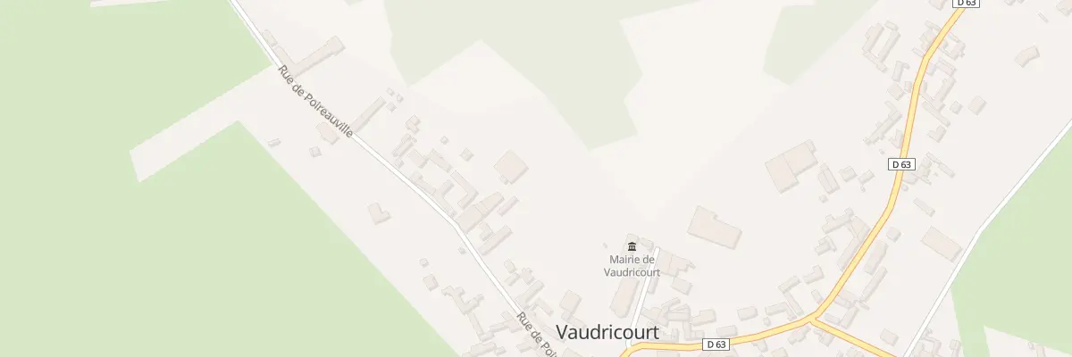 Plan du 16 Rue de Poireauville à Vaudricourt