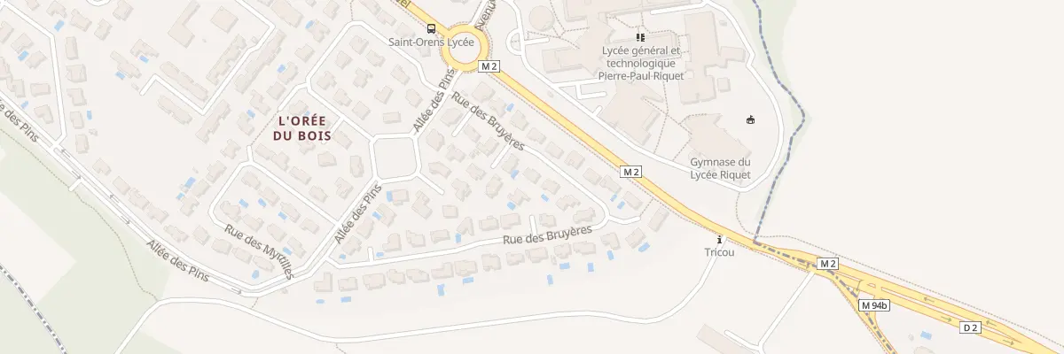 Plan du 18 Rue des Bruyères à Saint-Orens-de-Gameville