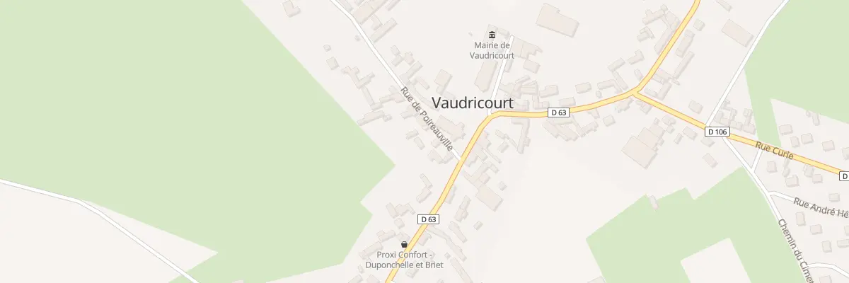 Plan du 3 Rue de Poireauville à Vaudricourt