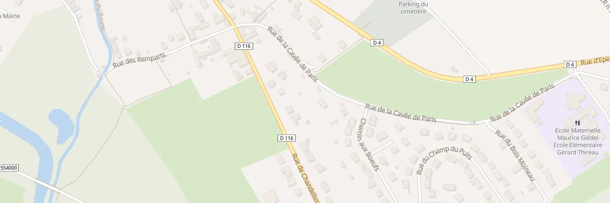 Plan du 51 Rue de Chandelles à Coulombs