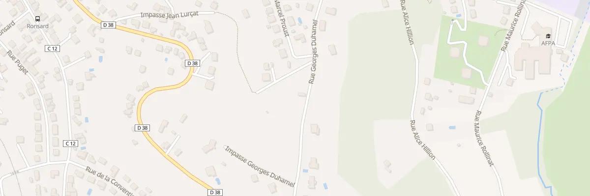 Plan du 30 Rue Georges Duhamel à Brive-la-Gaillarde