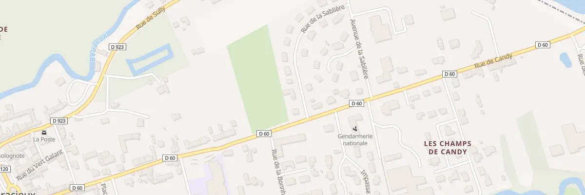 Plan du 2 Rue de la Sablière à Bracieux