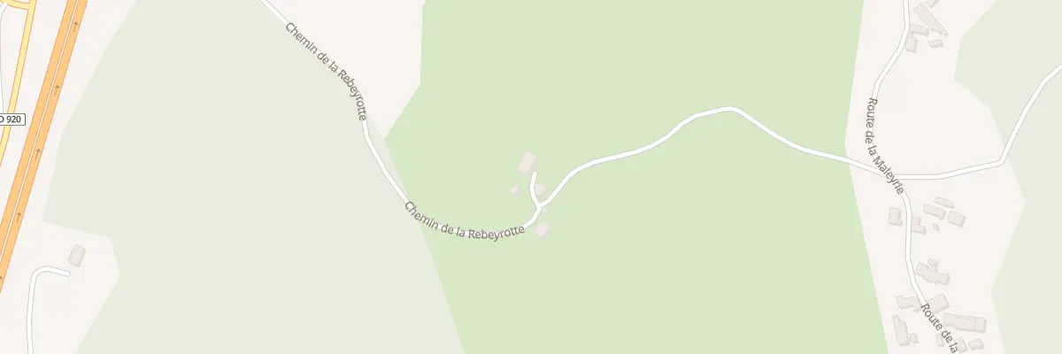Plan du 10 Che de Rebeyrotte à Sadroc