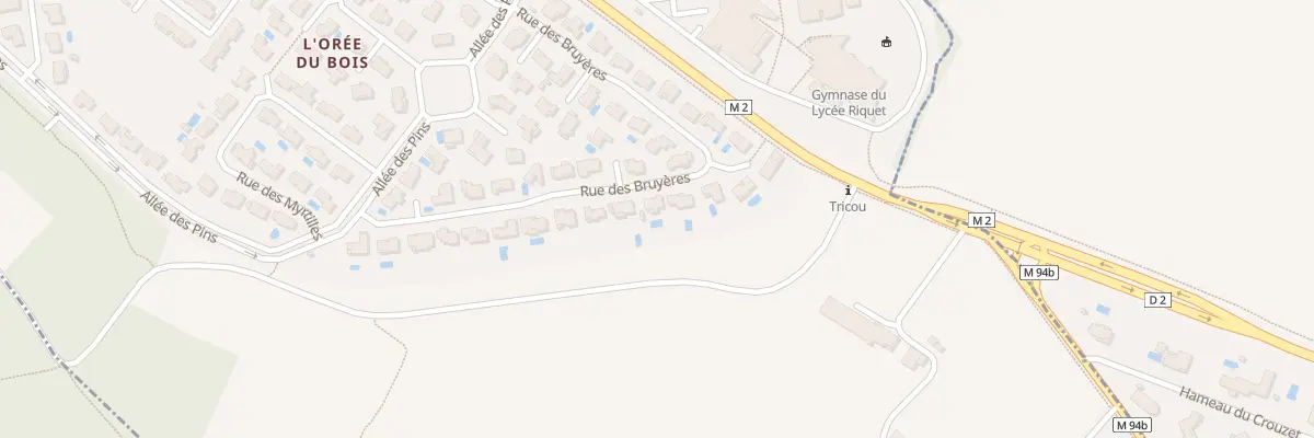 Plan du 27 Rue des Bruyères à Saint-Orens-de-Gameville