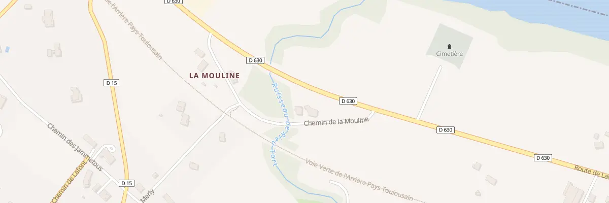 Plan du 241 Che de la Mouline à La Magdelaine-sur-Tarn