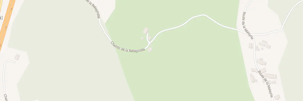 Plan du 8 Che de Rebeyrotte à Sadroc