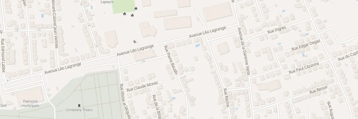 Plan du 40 Rue Pierre Baudin à Brive-la-Gaillarde